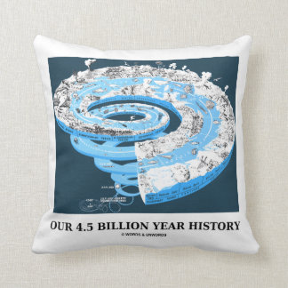 Our 4.5 Billion Year History (Geological Time) Cushion