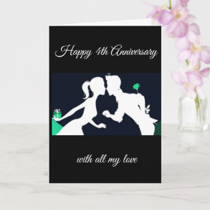 ***OUR 4th ANNIVERSARY*** ANNIVERSARY CARD