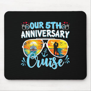 Our 5th anniversary cruise husband wife couples cr mouse mat