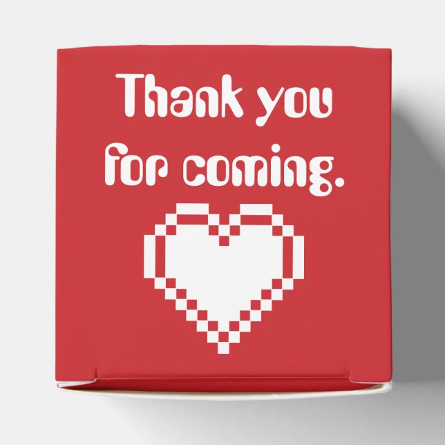 Our 8-Bit Hearts in Cherry Favour Box (Top)