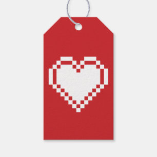 Our 8-Bit Hearts in Cherry Gift Tag