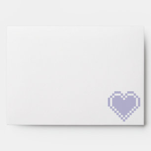 Our 8-Bit Hearts in Lavender Envelopes