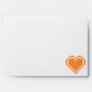 Our 8-Bit Hearts in Orange Envelopes