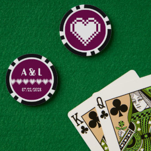 Our 8-Bit Hearts in Wine Poker Chips