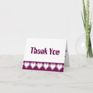 Our 8-Bit Hearts in Wine Thank You Card
