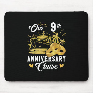 Our 9th Anniversary Golden Cruise Vacation Couple Mouse Mat