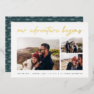 Our Adventure Begins   Multi Photo Save The Date