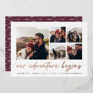 Our Adventure Begins Multi Photo Save The Date