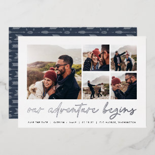 Our Adventure Begins   Multi Photo Save The Date