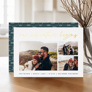 Our Adventure Begins   Multi Photo Save The Date