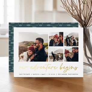 Our Adventure Begins   Multi Photo Save The Date
