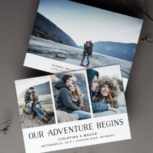 Our Adventure Begins Multi Photo Save the Date