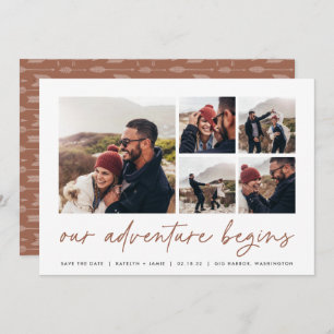 Our Adventure Begins   Multi Photo Save The Date