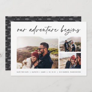 Our Adventure Begins   Multi Photo Save The Date