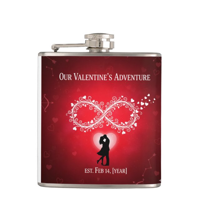 Our Adventure Begins PersonalizVinyl Wrapped Flask (Front)