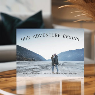 Our Adventure Begins Photo Save the Date