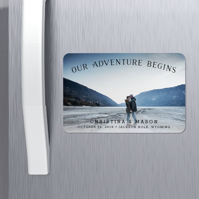 Our Adventure Begins | Save the Date Magnet (Creator Uploaded)
