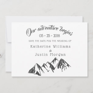 Our Adventure Begins ⎥ Save The Date Photo Card