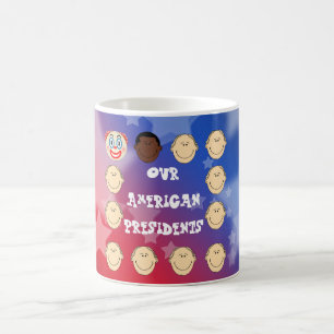 "Our American Presidents" with Trump Clown Coffee Mug