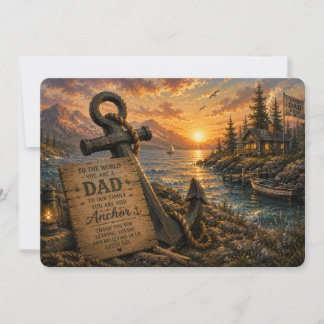Our Anchor Father's Day Flat Card