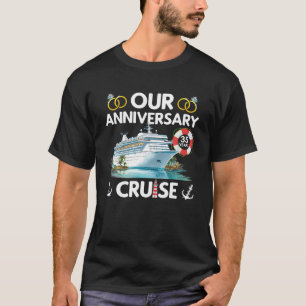 Our Anniversary 35th Cruise Trip Husband Wife Crui T-Shirt