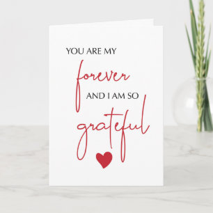 Our Anniversary Grateful for Forever Love Card