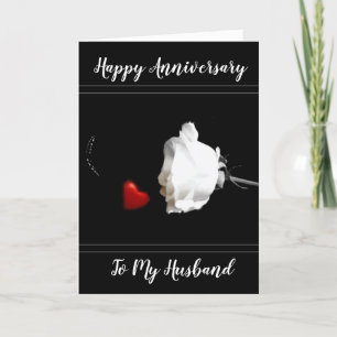 **OUR ANNIVERSARY** HUSBAND U MEAN WORLD TO ME CARD