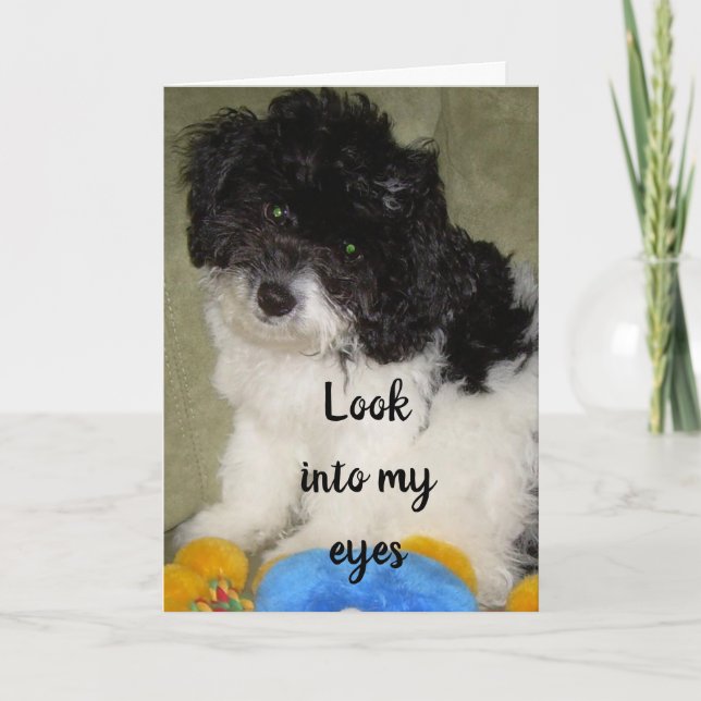 "OUR ANNIVERSARY" WHAT DO U THINK I AM THINKING? CARD (Front)