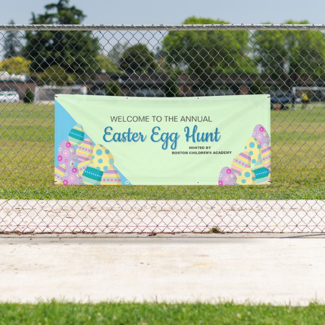 Our Annual Easter Egg hunt signage hosted by Banner (Insitu)