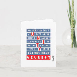 Our AZUREST UNITY in our CommUNITY Thank You cards