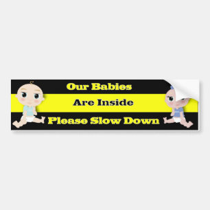 Our babies are inside! bumper sticker