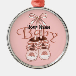 Our Baby Girl Shoes Metal Tree Decoration
