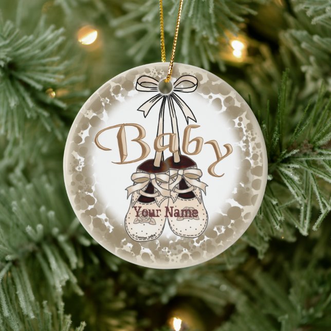 Our Baby Girl Shoes ornament  (Tree)