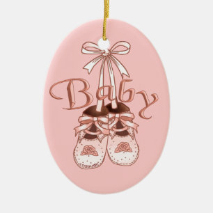 Our Baby Girl Shoes ornament 