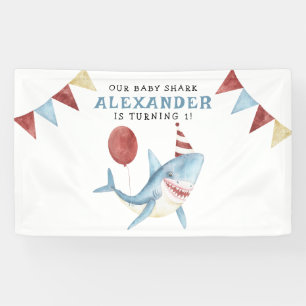 Our Baby Shark 1st Birthday Under The Sea Banner