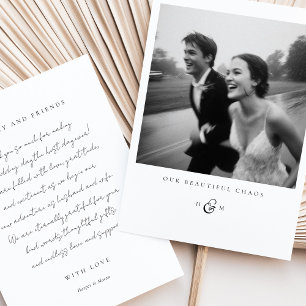 "Our Beautiful Chaos" Photo Thank You Card