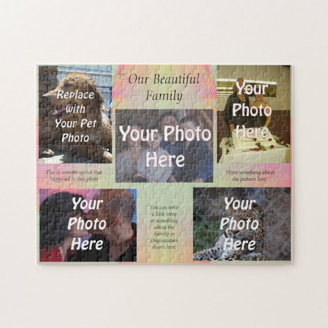 Our Beautiful Family Life Photos Jigsaw Puzzle (Horizontal)