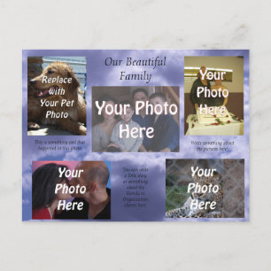 Our Beautiful Family Photos Postcard