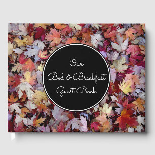 "Our Bed & Breakfast Guest Book" + Autumn Leaves Book