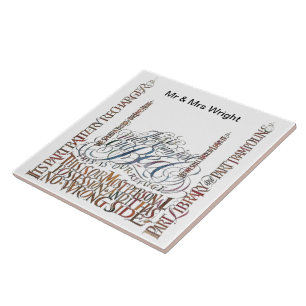 Our Bed Has No Wrong Side Ceramic Tile Coasters