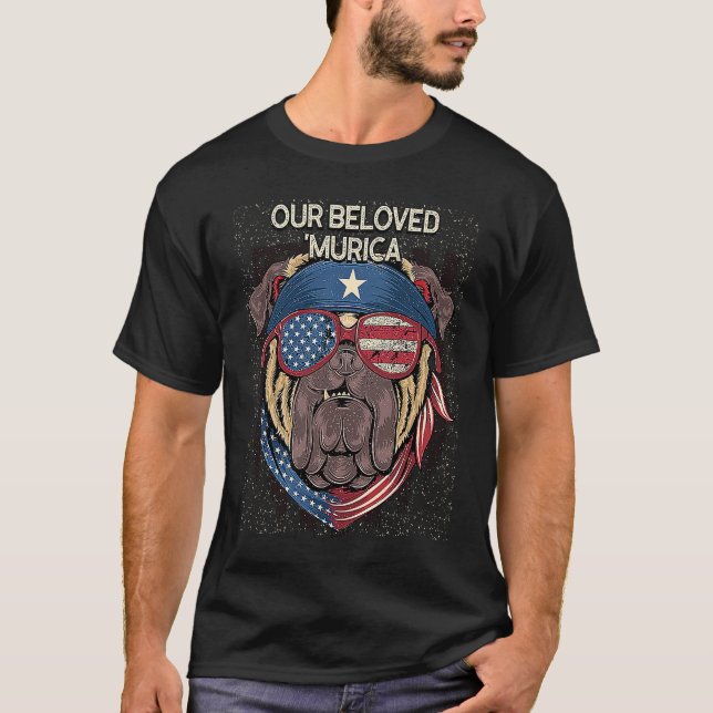 Our Beloved Murica Patriotic American Patriotism U T-Shirt (Front)
