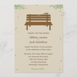 Our Bench Wedding Invitation
