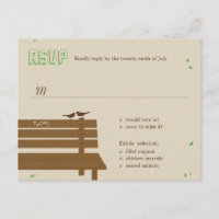 Our Bench Wedding RSVP /Response Cards