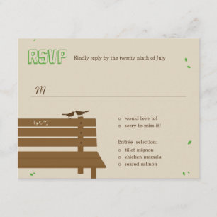 Our Bench Wedding RSVP /Response Cards