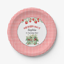 Our Berry Sweet Strawberry Party, Red Gingham 