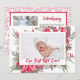 Our Best Gift Ever Baby Birth Announcement