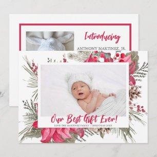 Our Best Gift Ever Baby Birth Announcement