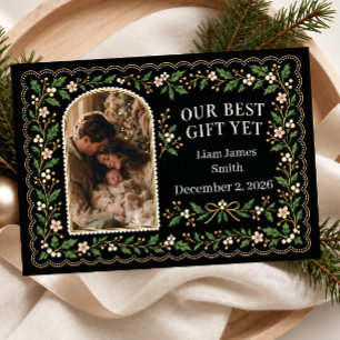Our Best Gift Yet Christmas Photo Holiday Card