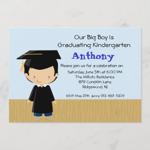 Our Big Boy's  Graduation Invitation
