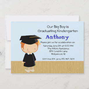 Our Big Boy's  Graduation Invitation